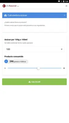 sinAzucar.Org android App screenshot 1