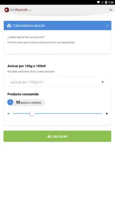 sinAzucar.Org android App screenshot 5